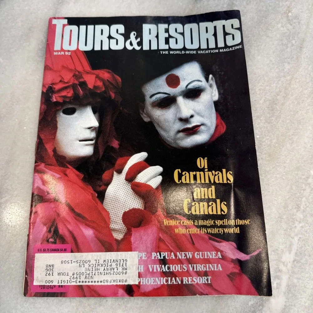 Tours & Resorts Mag‎ Carnivals And Canals March 1992